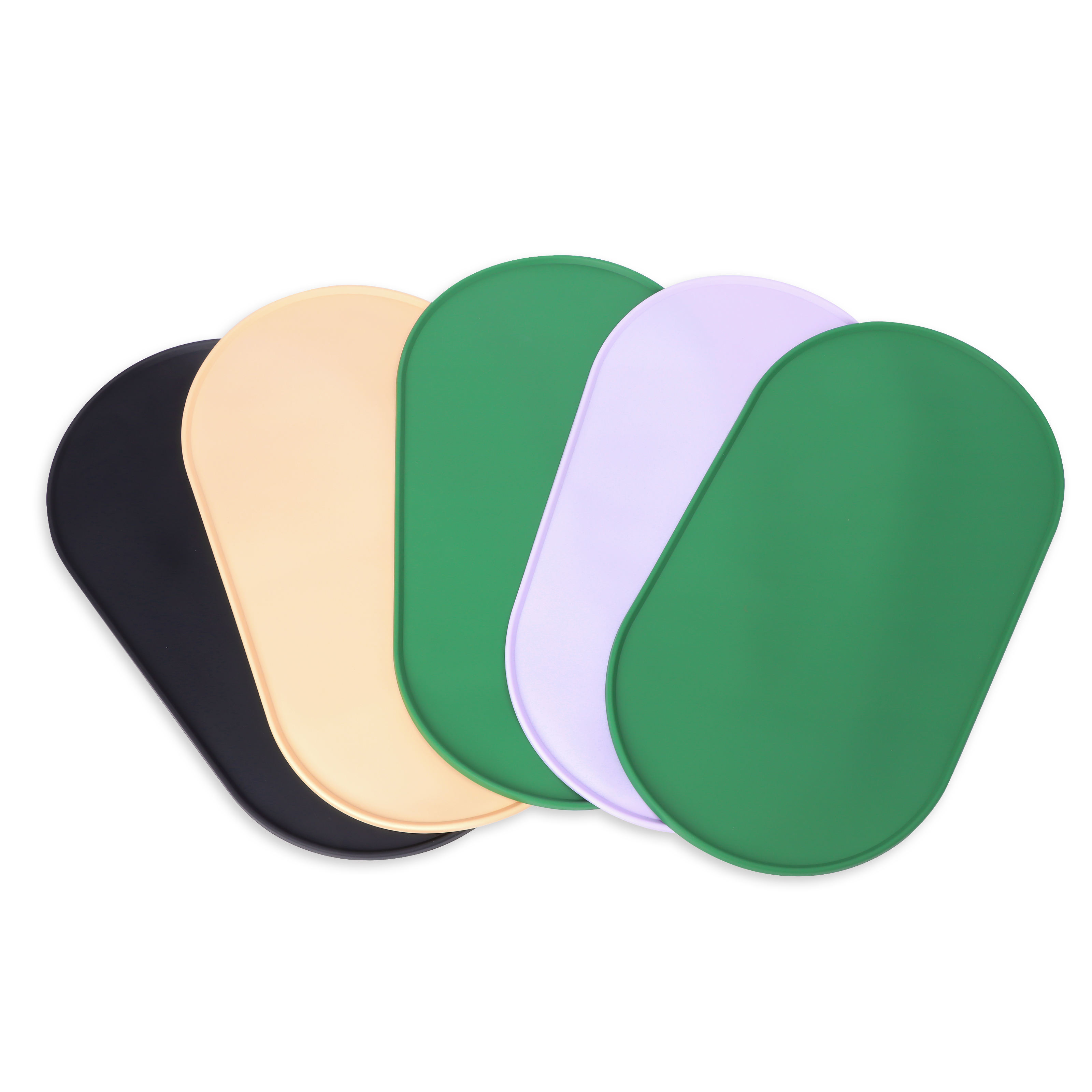 OEM Waterproof Food Grade Silicone Pet Cat Dog Food and Water Feeding Bowl Tray Pad Mat Placemat