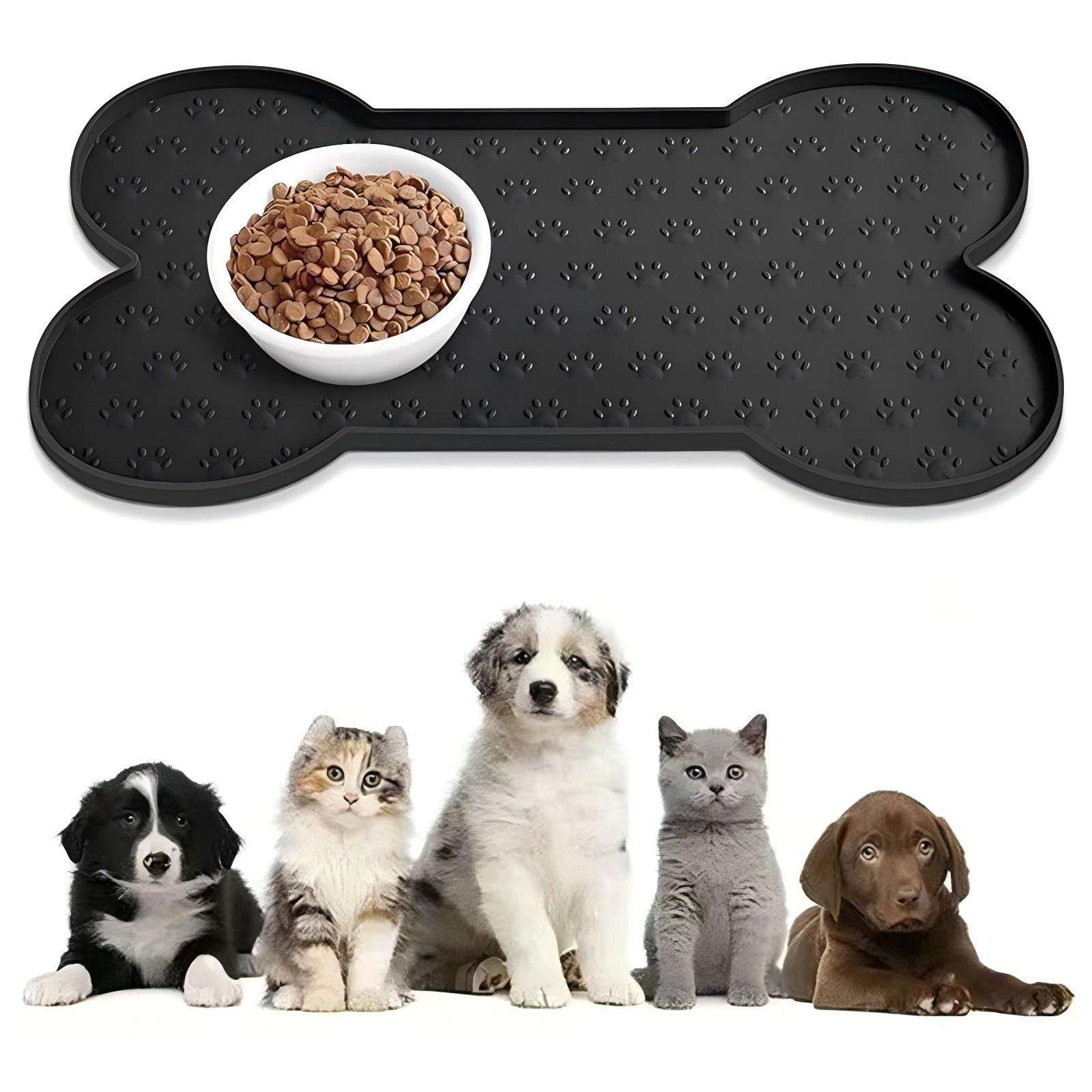  Waterproof Non-Slip Silicone Pet Feeding Mat Silicone Pet Bowl Pet Bowls Feeders