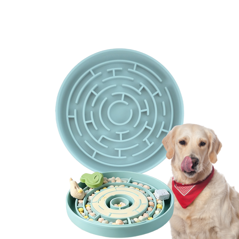  Maze Dog Lick Mat Pet Licking Pad Slow Feeder Bowl with Suction Cup at Bottom for Dogs Enrichment Bowl
