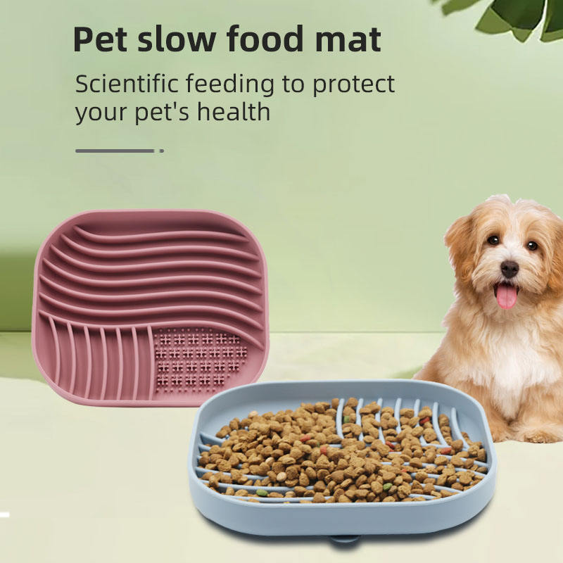  Silicone Dog Bowl Maze Slow Feeder Dog Bowl Non-Slip Design Dog Puzzle Bowl